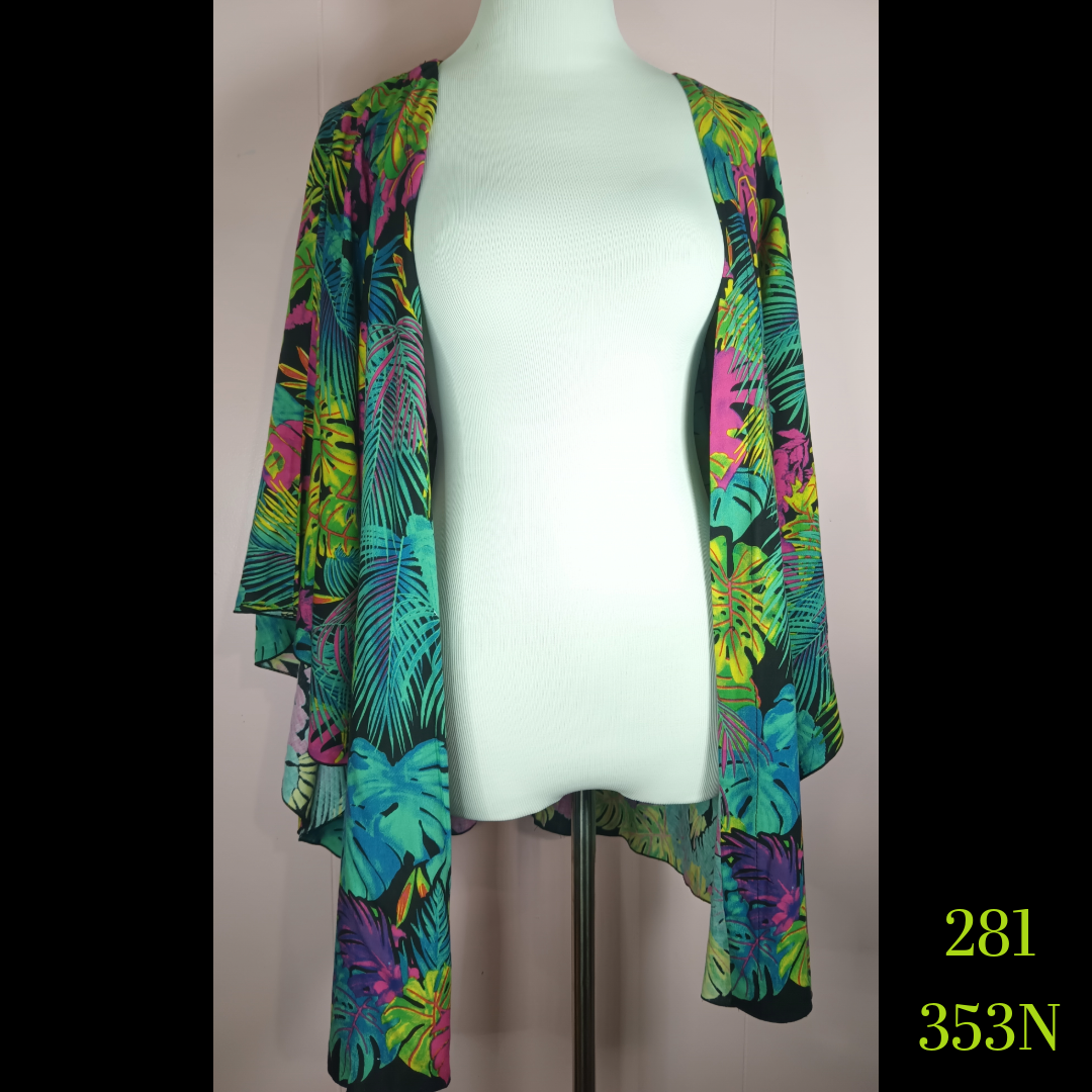 281X - 353N, Plus Size Flare Sleeve Blouse