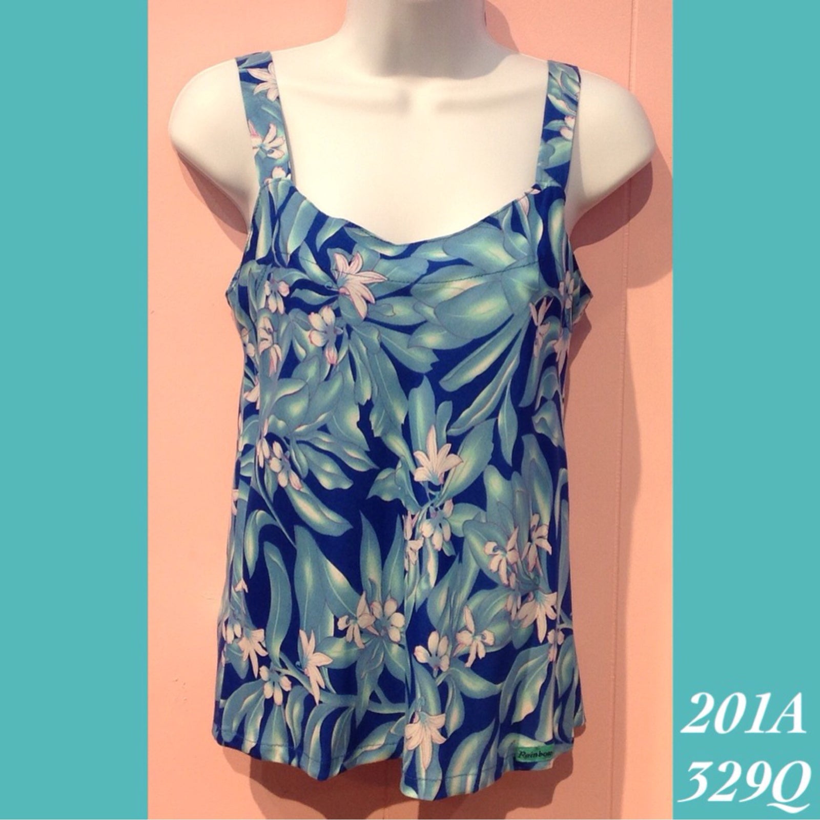 201A - 329Q , Bias cut strap top