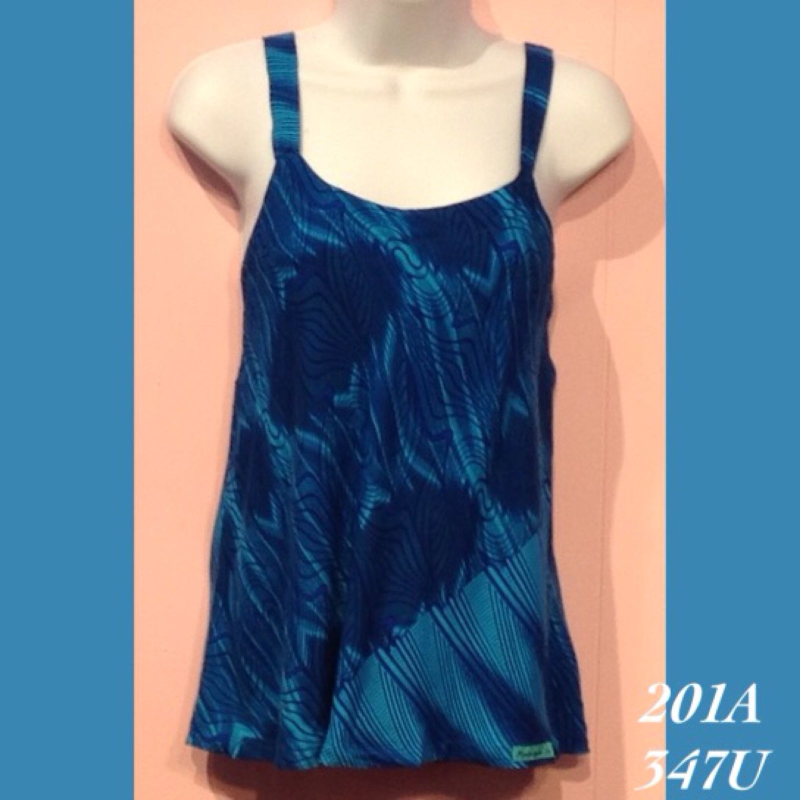 201A - 347U , Bias strap top