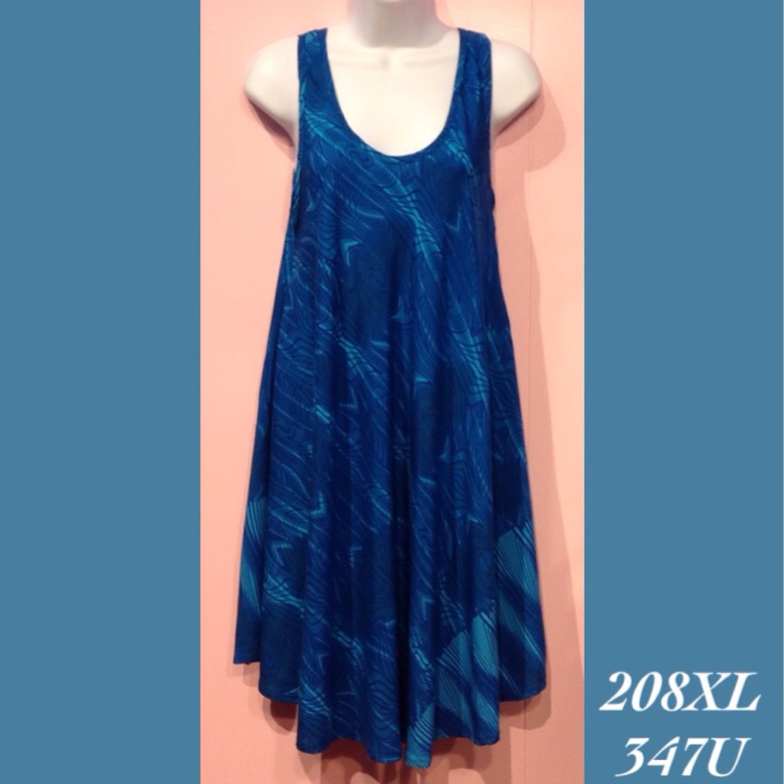128 - 347U, Swing Tank Dress with Pockets