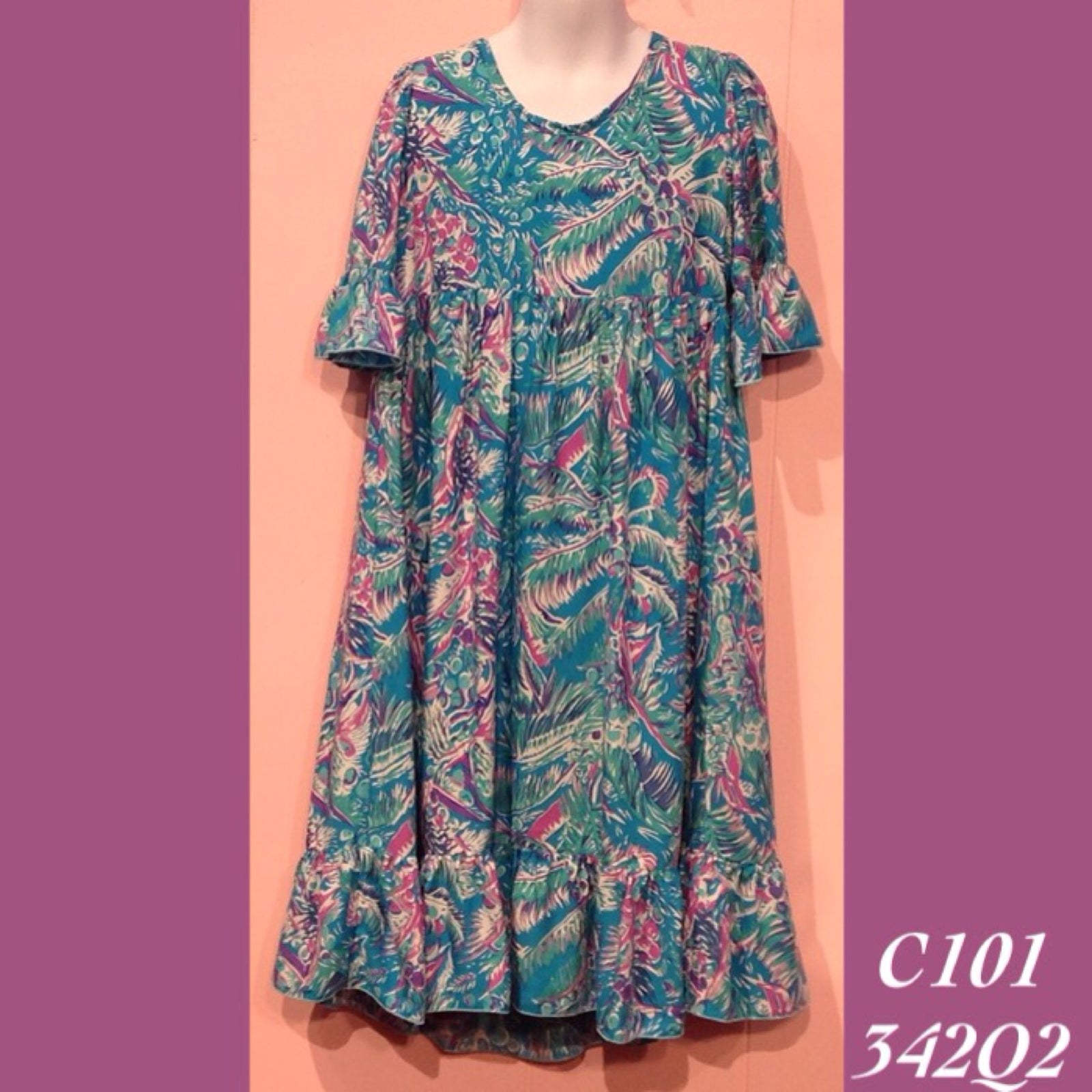 C101 - 342Q2 , Child's Maxi Dress