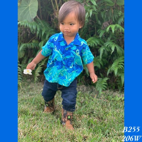 B255 - 206W , Baby boy's Aloha shirt