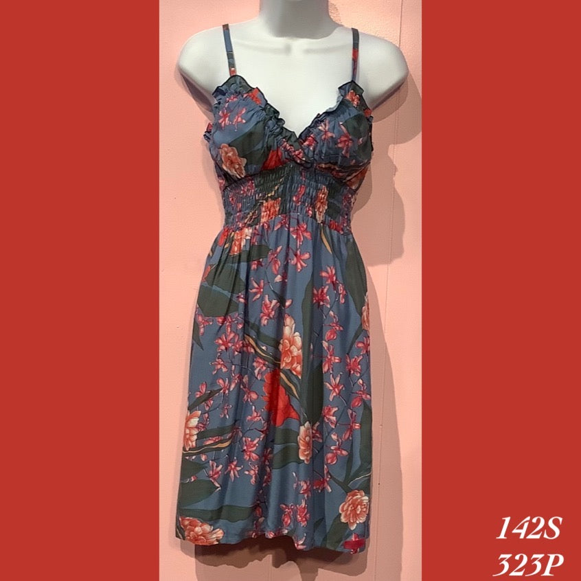 142S - 323P , Elastic Sun Dress