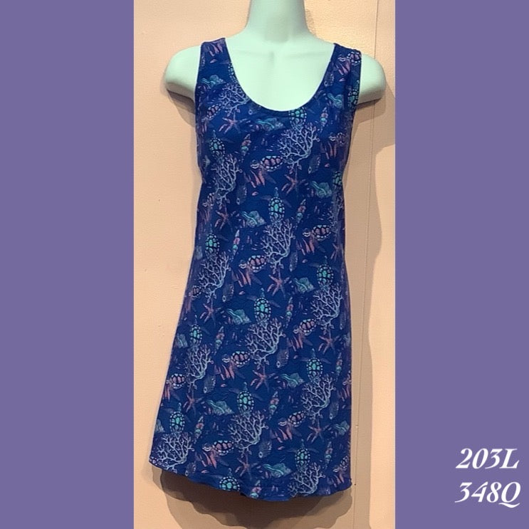 203LX - 348Q , Bias tank top long
