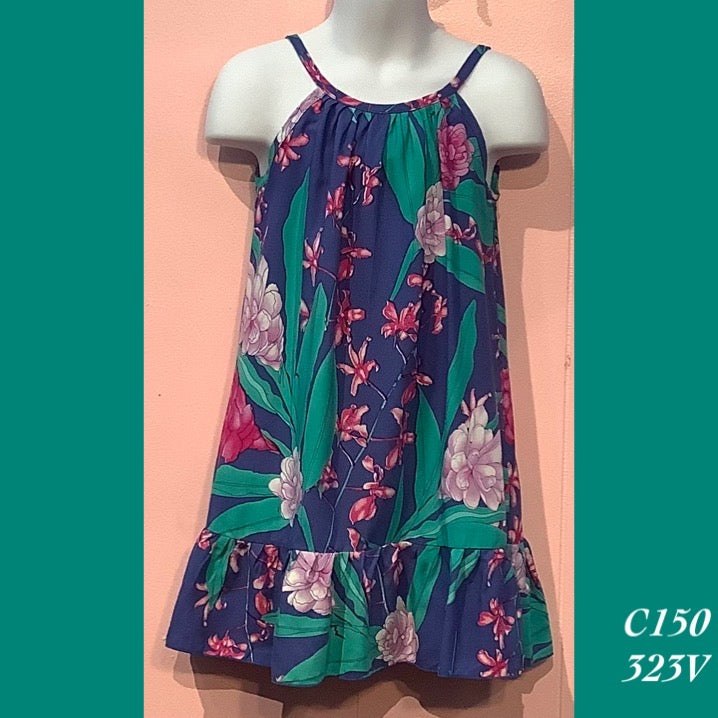 C150 - 323V , Drawstring back A line dress