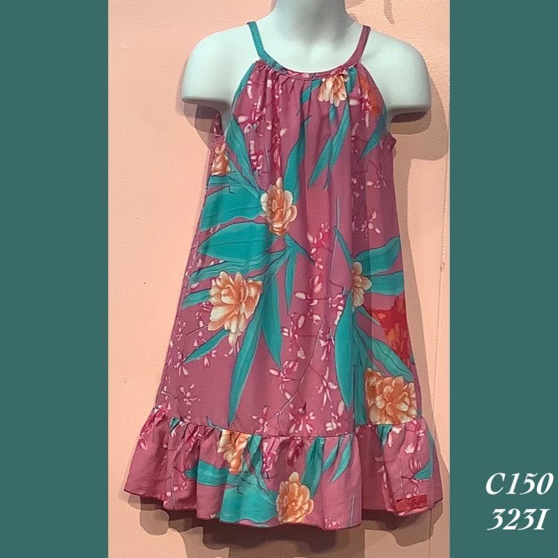 C150 - 323I , Drawstring back A line dress