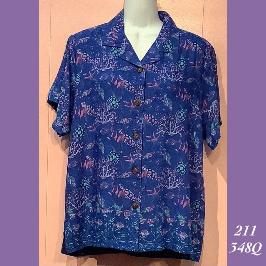 211 - 348Q , Women's Aloha shirt