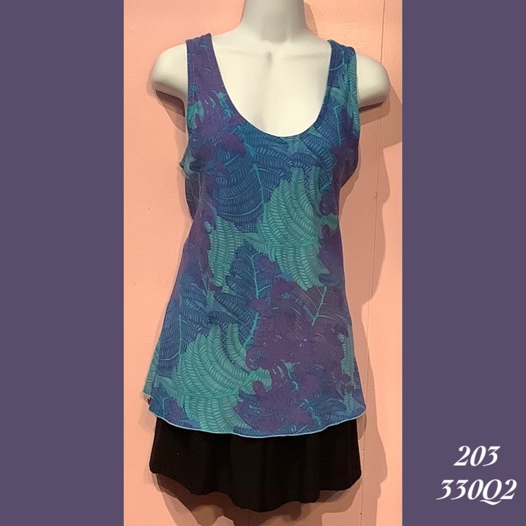 203X - 330Q2 , Bias cut tank top plus size