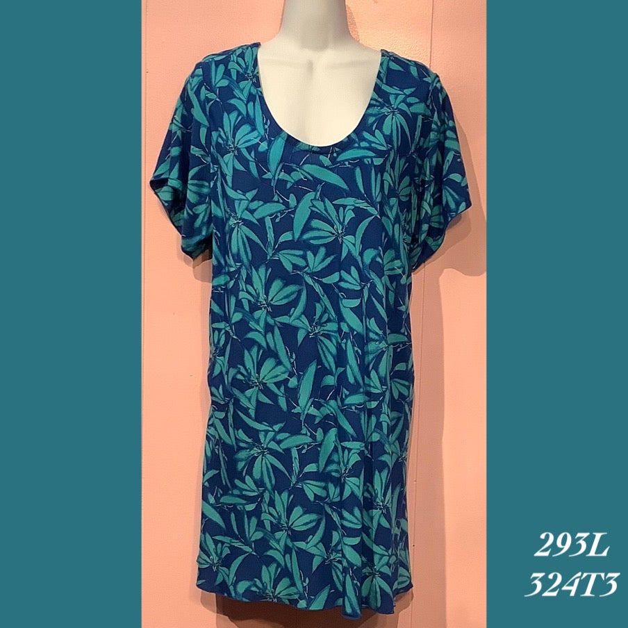 293LX - 324T3 , Sleeved bias top long plus size