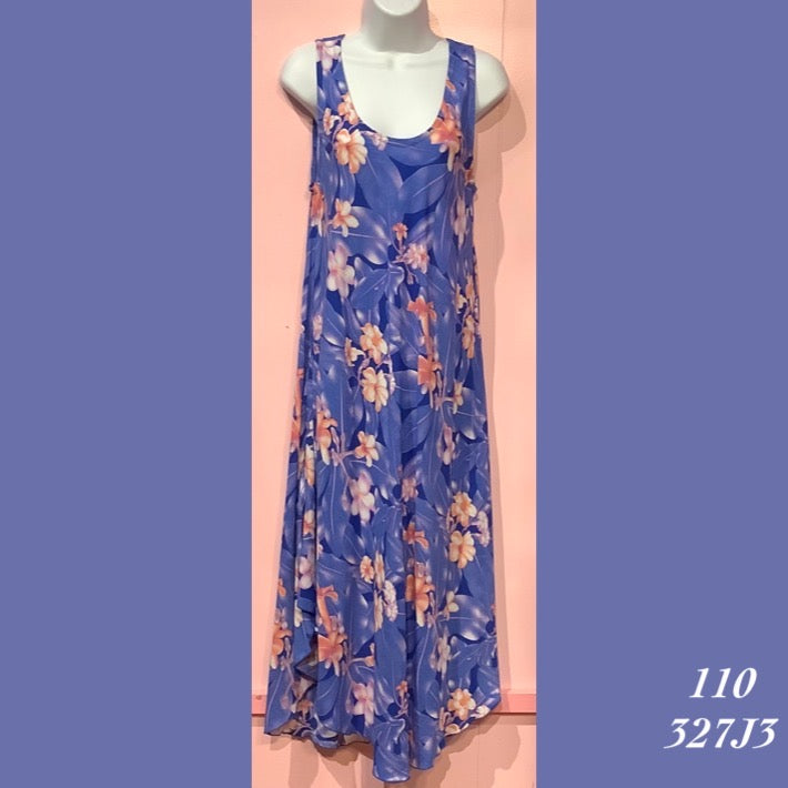 Rainbow Jo Sundress Resort Wear Floral Print Midi Dress - 110 - 327J3