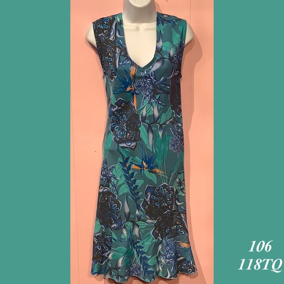 Rainbow Jo V-Neck Floral Mumu Summer Midi Dress - 106 - 118TQ