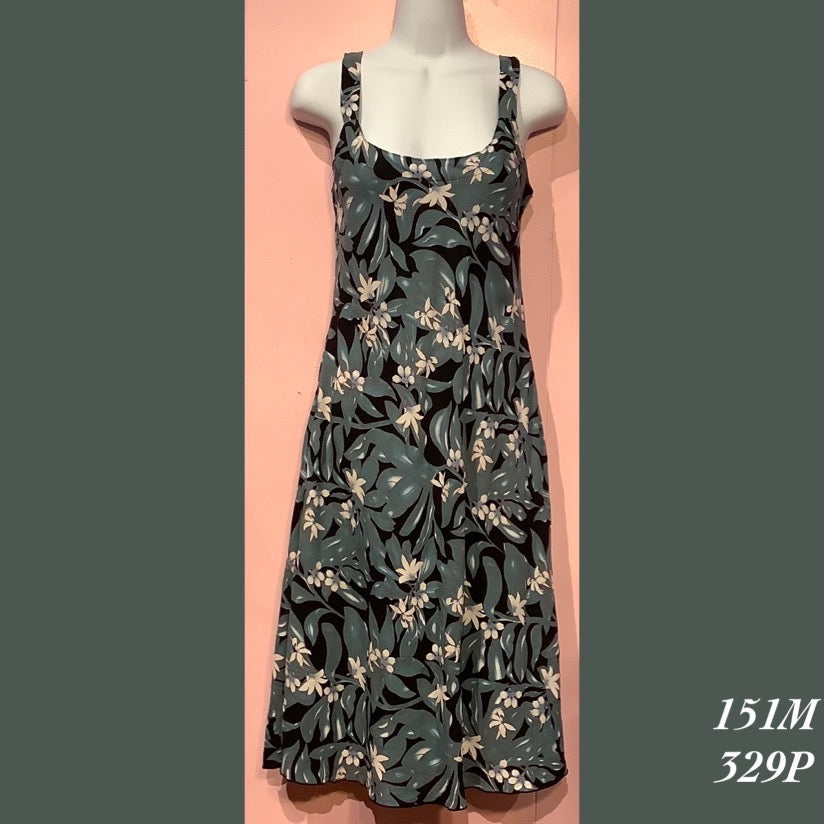 151M - 329P, Bias cut strap dress mid length