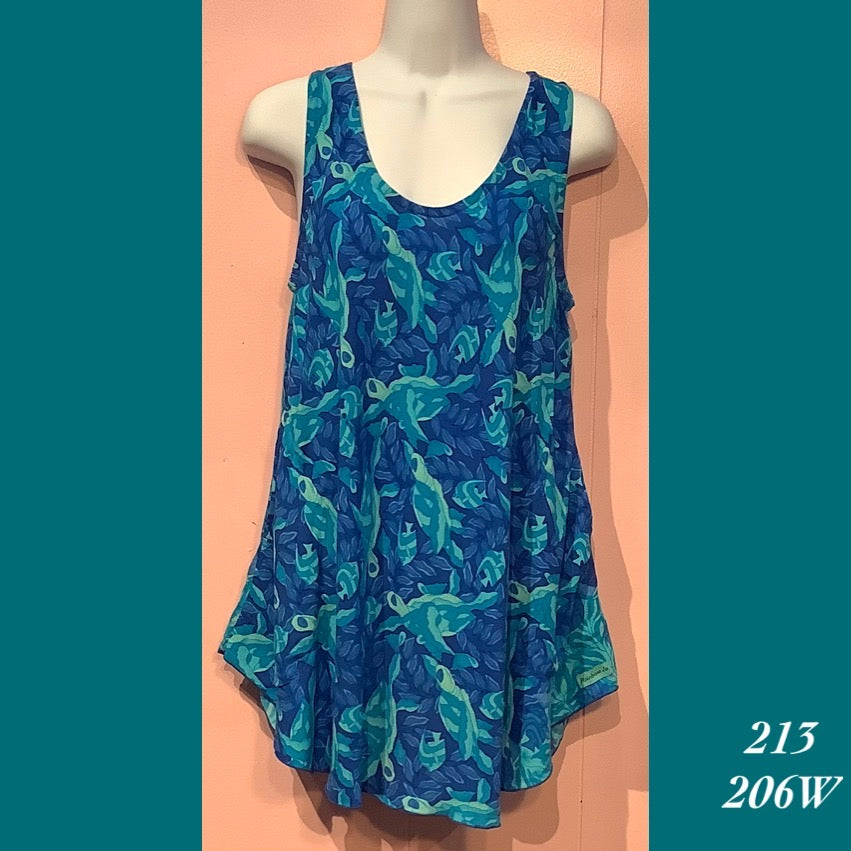 213 - 206W, Resort tank top with pockets