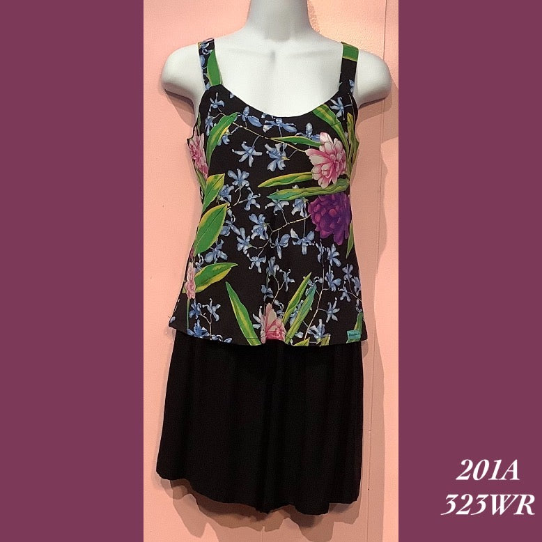 201AX - 323WR, Bias cut strap top plus size