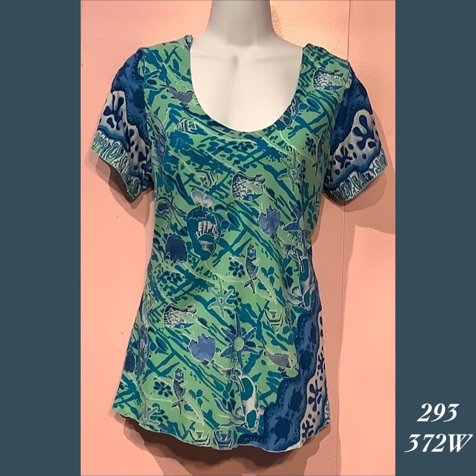 293 - 372W , Sleeved bias top