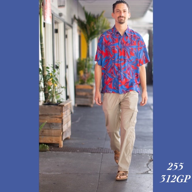 255 - 312GP , Men's Aloha shirt plus size