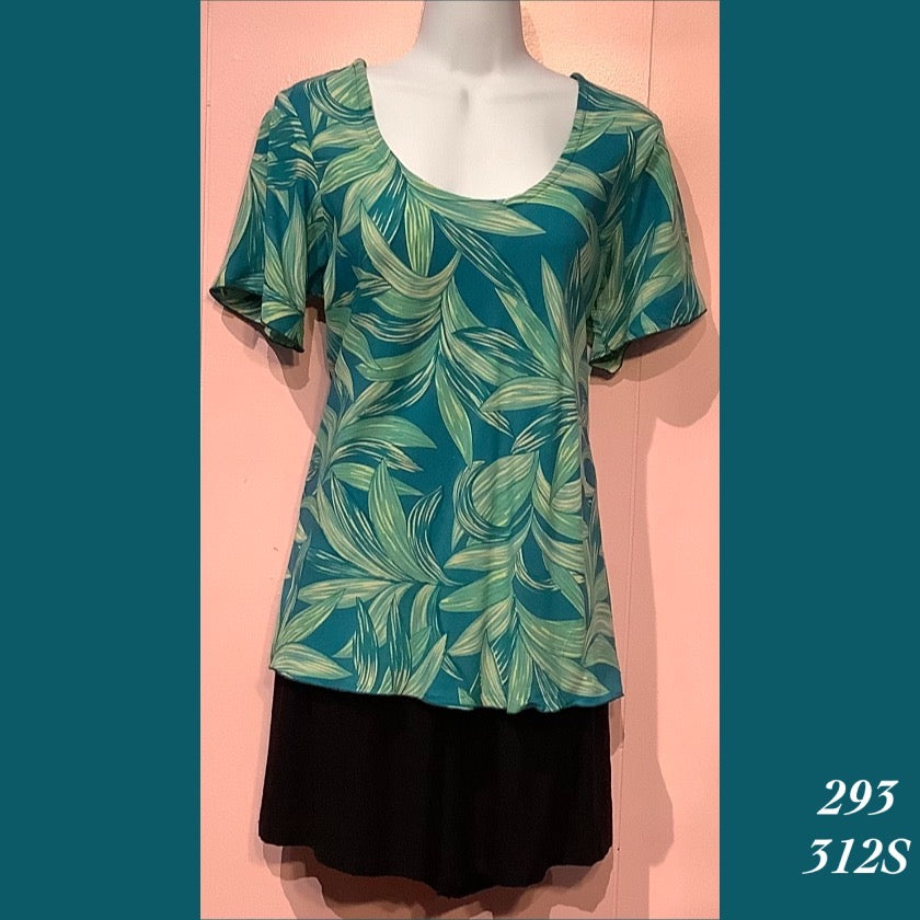 293 - 312S , Bias cut sleeved top