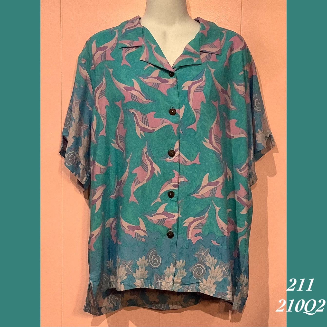 211X - 210Q2 , Women's Aloha shirt plus size