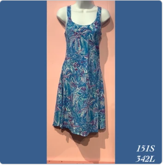 151SX - 342L , Bias strap dress plus size