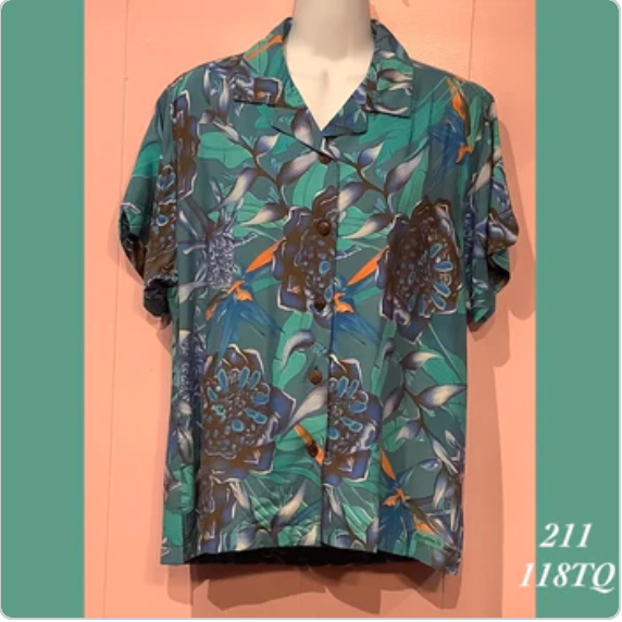 211X - 118TQ, Women's Aloha shirt plus size